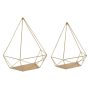 Prouve 14 in. x 7 in. x 15 in. Gold Metal Decorative Wall Shelf - Image 1