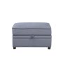 Bois II Gray Velvet Storage Ottoman Section - Modular Sofa - Image 1