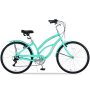 26 in. Women 7 Speed Mint Green Beach Cruiser Bicycle - Image 1