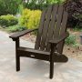 Classic Wesport Rustic Red Recycled Plastic Adirondack Chair - Image 1