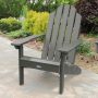 Classic Wesport Rustic Red Recycled Plastic Adirondack Chair - Image 1
