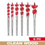 Auger Speed Feed Wood Bit Set (6-Piece) - Image 1