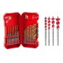 SHOCKWAVE IMPACT DUTY Titanium Drill Bit Set with SPEED FEED Auger Wood Drilling Bit Set (27-Piece) - Image 1