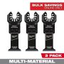 1-3/8 in. High Carbon Steel Universal Fit Wood Cutting Multi-Tool Oscillating Blade (3-Pack) - Image 1