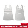 2 in. Stainless Steel Universal Fit Rigid/Flex Scraper Multi-Tool Oscillating Blade Kit (2-Piece) - Image 1