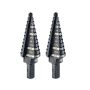 3/16 in. to 7/8 in. #4 Black Oxide Step Drill Bit 12-Steps (2-Pack) - Image 1