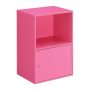 Xtra Storage Black 1-Door Accent Cabinet with Shelf - Image 1