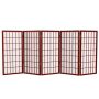 3 ft. Short Window Pane Shoji Screen - Rosewood - 5 Panels - Image 1