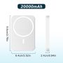 20000mAh Power Bank Magnetic Battery Pack Wireless Charger for iPhone 14/13/12 - Image 1