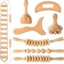 Wood Therapy Tools for Body Shaping,8 in 1 Wood Therapy Massage Tools,Wooden Gua - Image 1