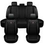 Universal Car Seat Cover 5 Seats Full Set PU Leather Front Rear Back Cushion - Image 1