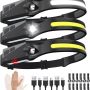 3 Pack LED Night Buddy 230º Rechargeable Headlamp Pro for Outdoor Indoor XF US - Image 1