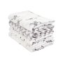Baby Muslin Swaddle Blanket 70% Bamboo 30% Cotton Receiving Blanket 4 Pc, 47x47” - Image 1
