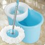 Easy Wring Spin Mop&Bucket System 2 Microfiber Mop Head Blue Green Purple - Image 1