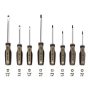 Screwdriver Set, Phillips #1 and #2, Slotted 3/16 in. and 1/4 in., Magnetic Tip, Cr-Mo Steel Shaft (4-Piece) - Image 1