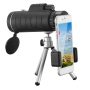 40 in. x 40 in. HD Optical Monocular Telescope with FMC Lens, Low Light Vision Scope Phone Holder, Tripod, Hanging Rope - Image 1