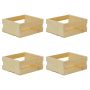 11.75 in. x 9.63 in. x 4.75 in. Small Wood Crate (4- Pack) - Image 1
