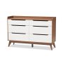 Brighton 6-Drawer White Dresser - Image 1
