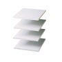 14 in. D x 12 in. W Classic White Wood Shelf (4-Pack) - Image 1