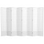 7 ft. White 8-Panel Room Divider - Image 1