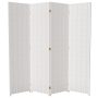 6 ft. Black 4-Panel Room Divider - Image 1