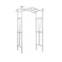 45 in. L x 21 in. W x 84 in. H London Vinyl Arbor, White, VA68102 - Image 1