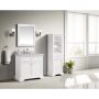 Windlowe 22 in. W x 16 in. D x 65 in. H White Freestanding Linen Cabinet - Image 1