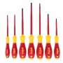 1000-Volt Insulated Soft Finish Screwdriver Set Includes Slotted, Phillips, Square Tip (5-Piece) - Image 1