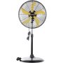 20 in. 3 Speeds High Velocity Oscillating Pedestal Fan in Yellow with 1/5 HP Powerful Motor, 5000 CFM - Image 1