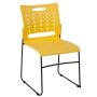 Plastic Stackable Chair in Orange - Image 1