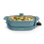 Bella - Fits-anywhere Kitchenware: 12" x 12" Make & Take Non-Stick Electric Skillet - Surf - Image 1