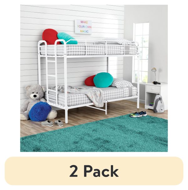 2-pack-Your-Zone-Kids-Modern-Metal-Twin-over-Twin-Bunk-Bed-with-Guardrails-White_1141527f-3a96-43e7-94a5-670b8c1ee63f.24bd609646f1863c8d6cf854be97ac96.jpg