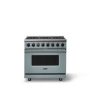 Viking - 36 in. Wide 6 Burner Dual Fuel Sealed Buner Frestanding Range - November Sky - Image 1