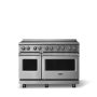 Viking - 48"W. 7.3 Cu.Ft. Pro5S 6 Element Freestanding Electric Induction Convection Range - Stainless Steel - Image 1