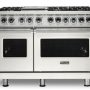 Viking - 5-Series Dual Fuel Self-Clean 48"W Sealed Burner Range - Pure White - Image 1