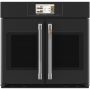 Café - 30" Smart Built-In Single Electric Convection French-Door Wall Oven with Air Fry and Precision Cooking Modes - Matte Black - Image 1