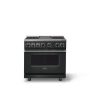 Viking - 36 in. Wide 4 Burner Dual Fuel Sealed Buner Frestanding Range with Griddle - Antique Bronze - Image 1