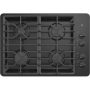 GE - 30" Gas Cooktop - Black - Image 1