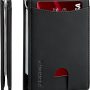 RUNBOX Slim Wallet for Men Genuine Leather RFID Blocking Bifold Minimalist Front Pocket Mens Wallet with Money Clip Thin Gift Box - Image 1