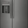 Frigidaire - Gallery 36 in. Wide 25.6 Cu. Ft. Side-by-Side Refrigerator - Black Stainless Steel - Image 1