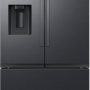 Samsung - 36 in. Wide 31 cu. ft. 3-Door French Door Smart Refrigerator with Four Types of Ice - Fingerprint Resistant Matte Black Steel - Image 1