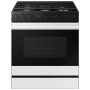 Samsung - 30 in. Wide 5 Burner Bespoke 6.0 Cu. Ft. Slide-In Gas Range with Air Sous Vide - White Glass - Image 1