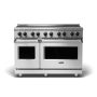 Viking - 48 in. Wide 6 Elements 5 Series Freestanding Electric Induction Range - Stainless Steel - Image 1