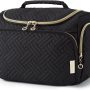 BAGSMART Travel Toiletry Bag for Women, Cosmetic Bag Makeup Bag Organizer with Handle, Travel Bag for Toiletries, Travel Accessories, Full Sized Container - Image 1