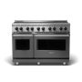 Viking - 48 in. Wide 6 Elements 5 Series Freestanding Electric Induction Range - Damascus Gray - Image 1