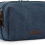 BAGSMART Toiletry Bag for Men, Canvas Travel Toiletry Organizer Dopp Kit Water-resistant Shaving Bag for Toiletries Accessories,Grey-Medium - Image 1