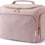 BAGSMART Travel Toiletry Bag for Women, Cosmetic Bag Makeup Bag Organizer with Handle, Travel Bag for Toiletries, Travel Accessories, Full Sized Container - Image 1