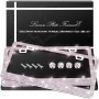 QUANQIUFEI 2 Pack Bling License Plate Frames, Sparkly Rhinestone Diamond Car License Plate Cover for Women, Stainless Steel Car Accessories with Glitter Crystal Caps (Black) - Image 1