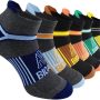 BIOAUM Cushioned Men's Ankle Socks, 6 Pairs Cotton Athletic Sport Breathable Low Cut Socks for Running Size 8-9.5/10-13/12-14 - Image 1