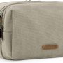 BAGSMART Toiletry Bag for Men, Canvas Travel Toiletry Organizer Dopp Kit Water-resistant Shaving Bag for Toiletries Accessories,Grey-Medium - Image 1